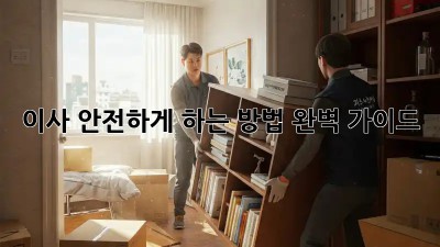 이사, 안전하게 하는 방법 완벽 가이드